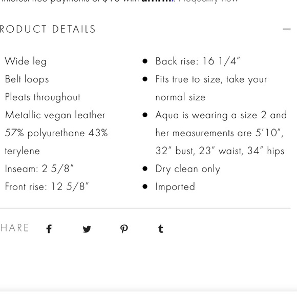 New Alice and Olivia Conry vegan leather shorts - Picture 15 of 16